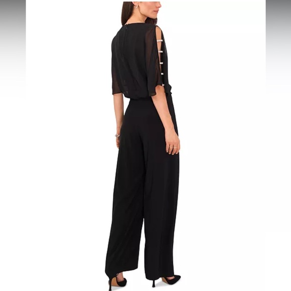 MSK Women's Embellished Ladder-Sleeve Jumpsuit Size Medium - Picture 3 of 14